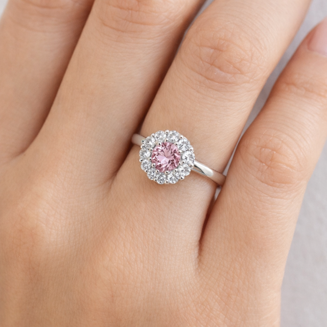 ANELLO HALO ROSA