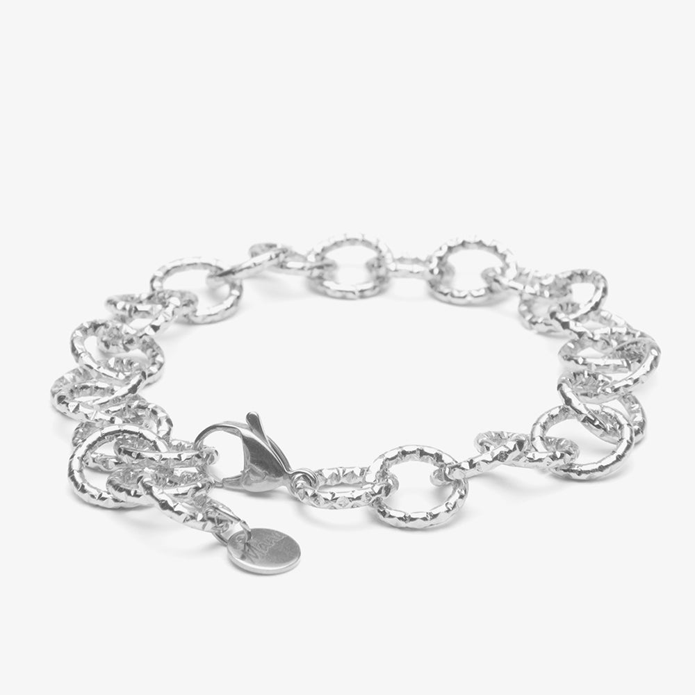BRACCIALE RONDELLE BASIC 9MM SATINATA