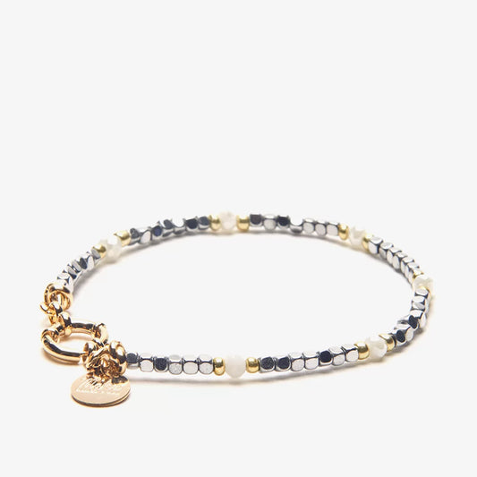 BRACCIALE UOMO BIANCO ELEGANCE