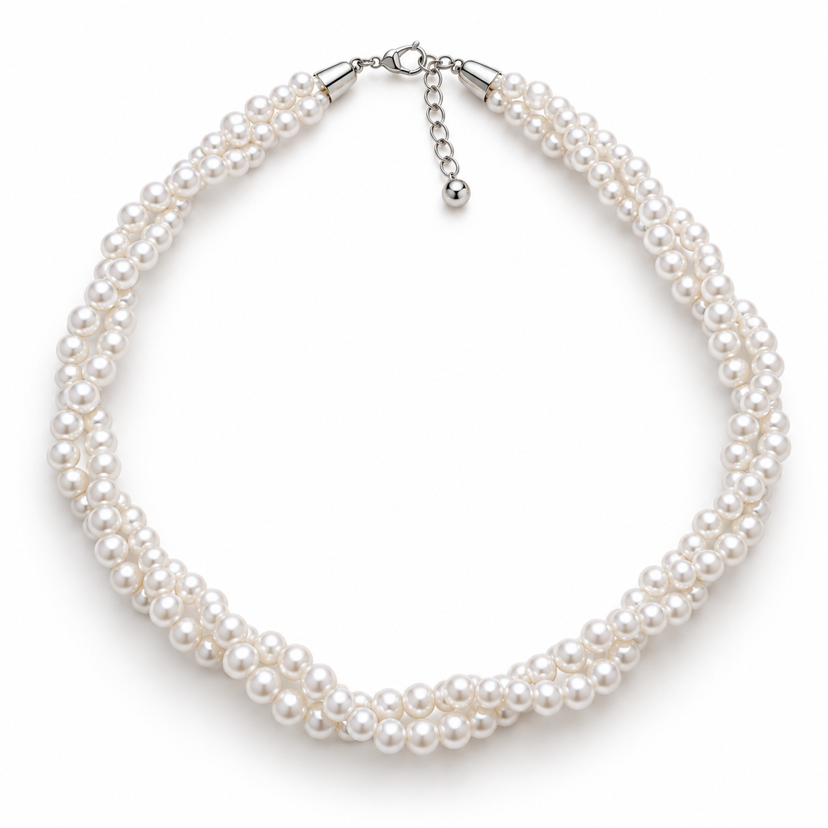 COLLANA PEARL INTRECCIO