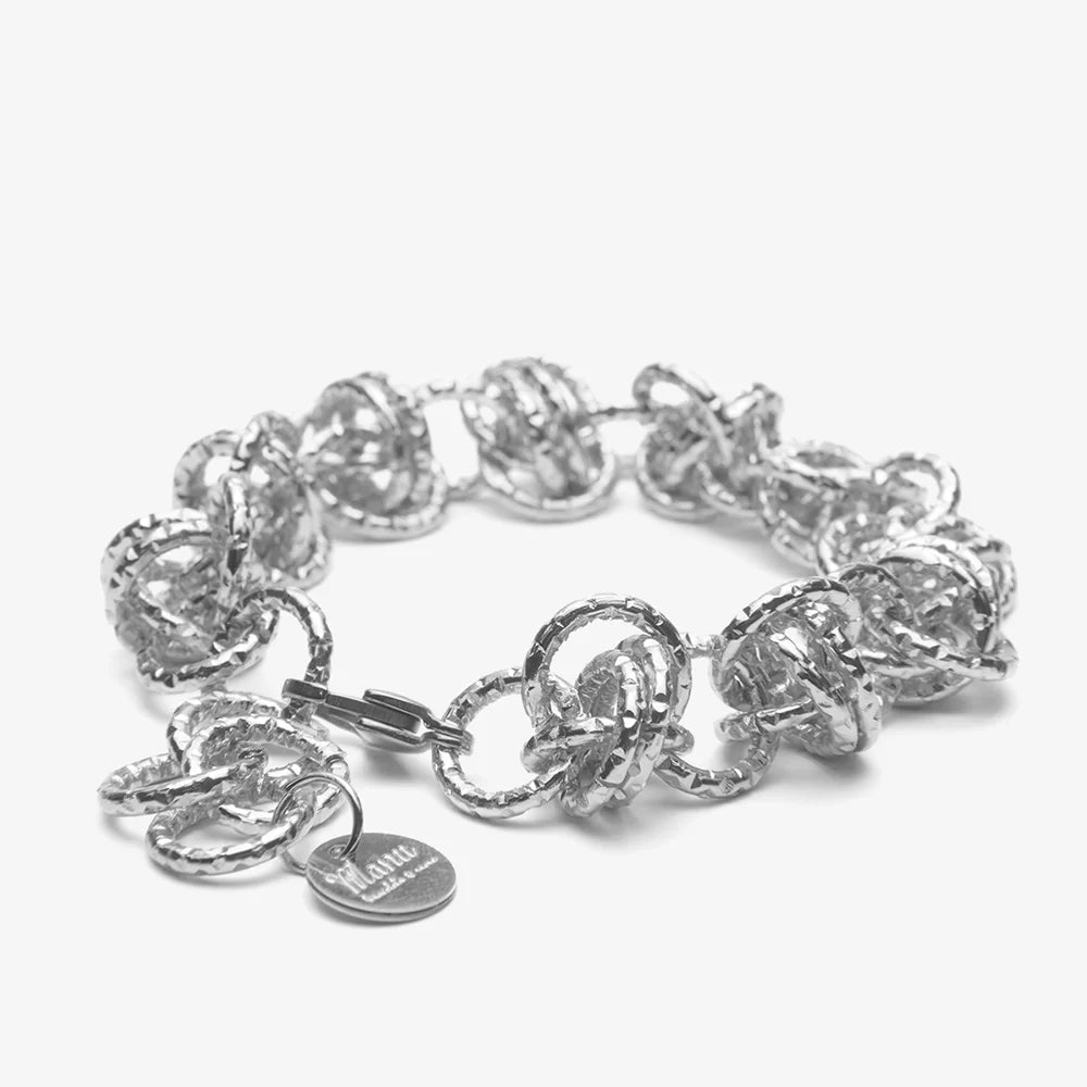 BRACCIALE RONDELLA  SFERA SATINATO