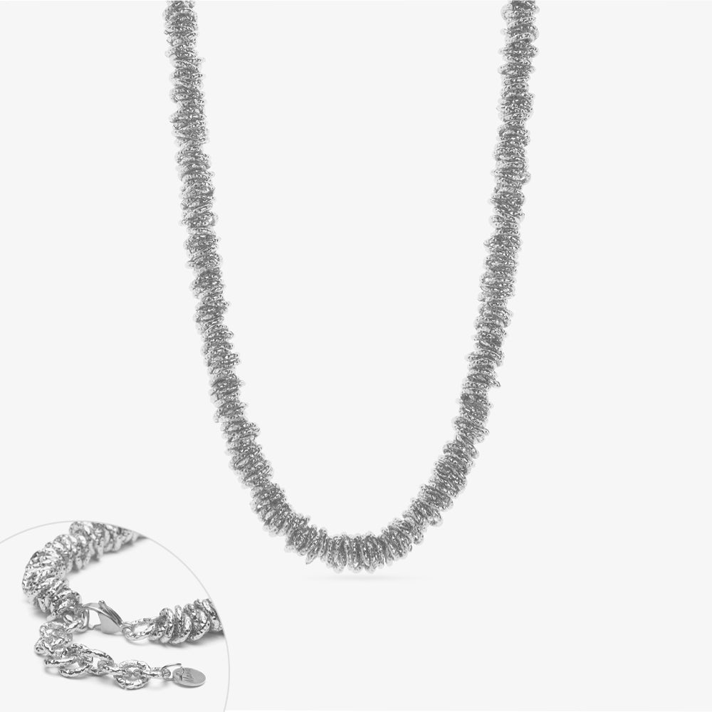 COLLANA RONDELLA 7MM SATINATA