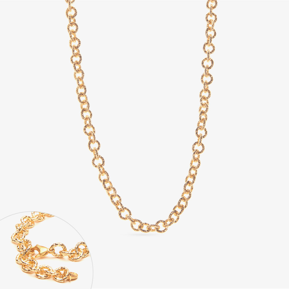 COLLANA RONDELLA BASIC 7MM SATINATA