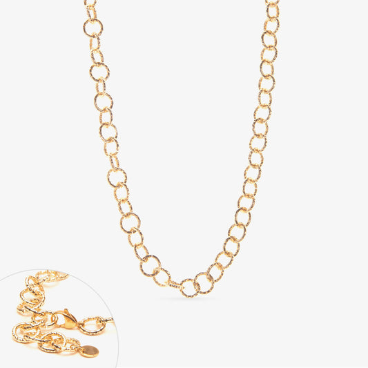 COLLANA RONDELLA BASIC 9MM SATINATA